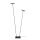 Stehlampe Metall Grau Schwarz G9 H:163 cm modern