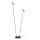 Stehlampe Metall Grau Schwarz G9 H:163 cm modern