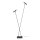 Stehlampe Braun Schwarz G9 H:160 cm modern edel