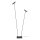 Stehlampe Braun Schwarz G9 H:160 cm modern edel