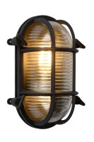 Außenwandleuchte Schwarz IP65 H:19 cm modern edel