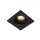 Einbauspot Metall Schwarz GU10 B:9 cm modern edel