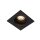 Einbauspot Metall Schwarz GU10 B:9 cm modern edel