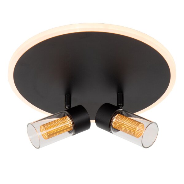 LED Deckenleuchte 2200 K B:30 cm Fernbedienung edel