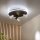 LED Deckenleuchte Schwarz Fernbedienung 2200 K B:40 cm