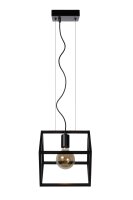 Retro Hängelampe Schwarz E27 L:25 cm modern edel