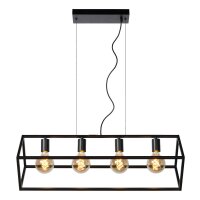 Retro Hängelampe Schwarz E27 80 cm modern edel
