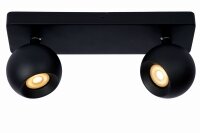Deckenspot verstellbar Metall Schwarz GU10 L:31 cm