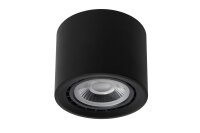 Aufbaustrahler Metall Schwarz 2200 K Ø12 cm edel