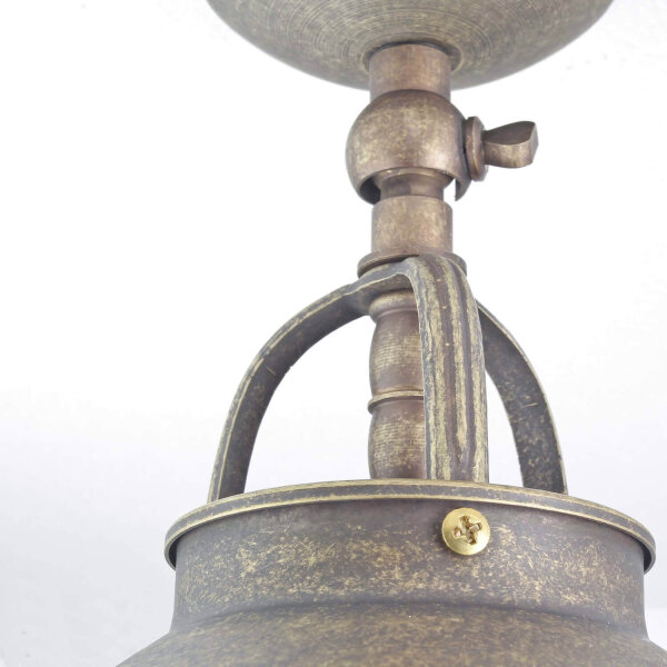 Lampe dextérieur en bronze antique en laiton verre