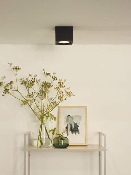 Deckenstrahler Metall Schwarz 2200 K B:10 cm edel