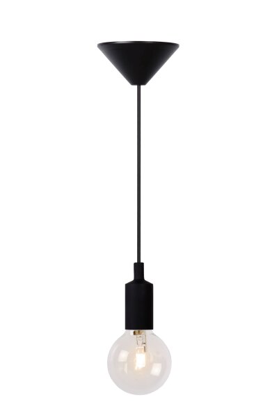 Retro Hängelampe Schwarz Ø10 cm modern edel rund