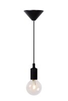 Retro Hängelampe Schwarz Ø10 cm modern edel rund