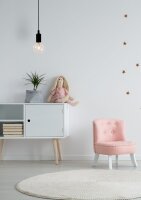 Retro Hängelampe Schwarz Ø10 cm modern edel rund