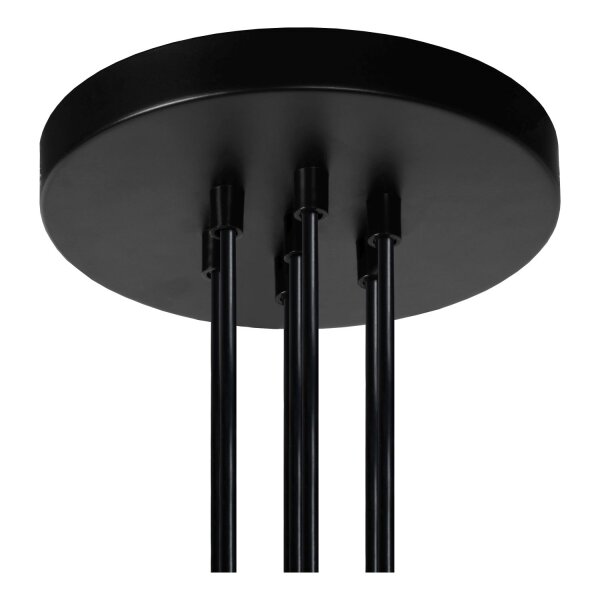 Retro Pendelleuchte Schwarz E27 B:50 cm modern edel
