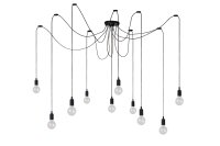 Spider Hängelampe flexibel Schwarz L:400 cm edel