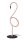 LED Tischleuchte Aluminium Rosa Fernbedienung H:49 cm