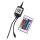 LED Tischleuchte Aluminium Rosa Fernbedienung H:49 cm