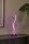 LED Tischleuchte Aluminium Rosa Fernbedienung H:49 cm