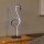 LED Tischleuchte Aluminium Schwarz H:49 cm modern