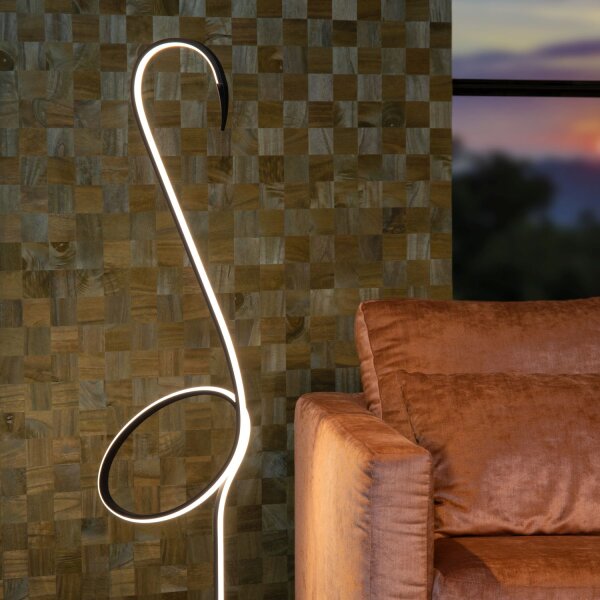 LED Stehleuchte Fernbedienung H:127,5 cm modern