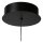 LED Hängelampe Metall Glas Schwarz 2700 K Ø16 cm