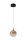 LED Hängelampe Glas Bernstein Schwarz 2700 K Ø16 cm