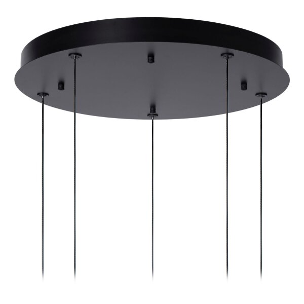 LED Hängelampe Glas Metall Bernstein 2700 K L:48 cm