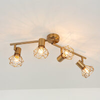 Spot de plafond Retro métal en laiton Salon