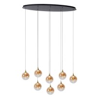 LED Hängelampe Bernstein 8-flammig 2700 K L:140 cm