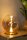 LED Tischleuchte Glas Bernstein Messing 2500 K H:31 cm