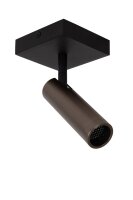 Deckenspot Grau Schwarz flexibel GU10 L:10 cm edel