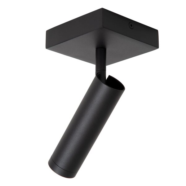 Deckenspot Aluminium Schwarz GU10 B:10 cm modern