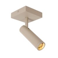 Deckenstrahler Aluminium Taupe GU10 B:10 cm edel