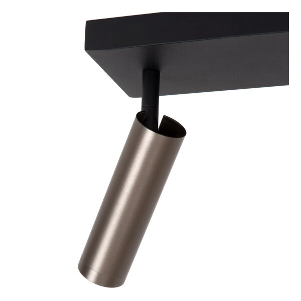 Deckenspot Aluminium Grau 2-flammig GU10 modern