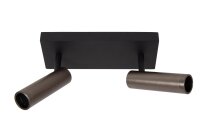 Deckenspot Aluminium Grau 2-flammig GU10 modern