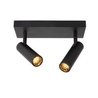 Deckenspot flexibel Schwarz GU10 modern edel rund