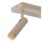 Deckenspot Aluminium Taupe 2-flammig GU10 modern