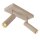 Deckenspot Aluminium Taupe 2-flammig GU10 modern