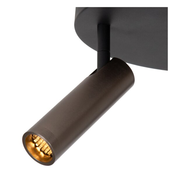 Deckenspot verstellbar Grau GU10 modern edel rund
