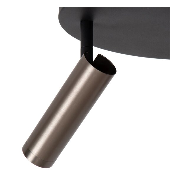 Deckenspot verstellbar Grau GU10 modern edel rund