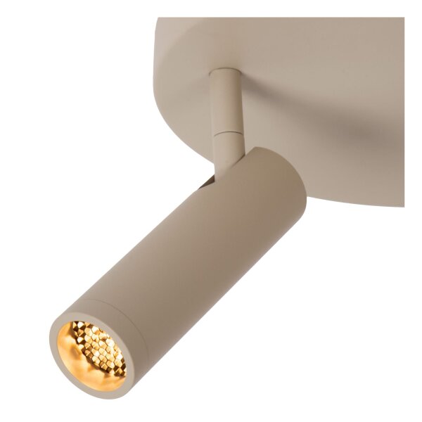 Deckenspot flexibel Taupe GU10 modern edel rund