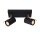 Deckenspot Metall Schwarz 2200 K L:22 cm verstellbar