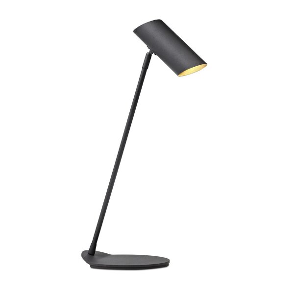 Tischleuchte Metall Anthrazit GU10 H:54 cm modern