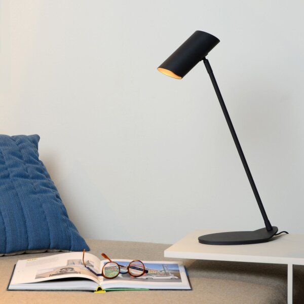 Tischleuchte Metall Anthrazit GU10 H:54 cm modern