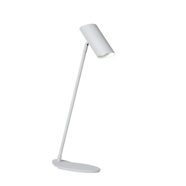 Tischleuchte Metall Weiß GU10 H:54 cm modern edel