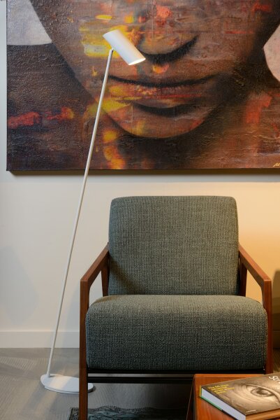 Stehleuchte flexibel Weiß GU10 137 cm modern edel