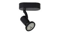 Deckenspot Metall Schwarz 2700 K L:11 cm verstellbar