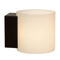 Wandleuchte Glas Metall Weiß G9 IP44 L:15 cm edel