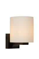 Wandlampe Glas Metall Schwarz G9 IP44 L:15 cm edel